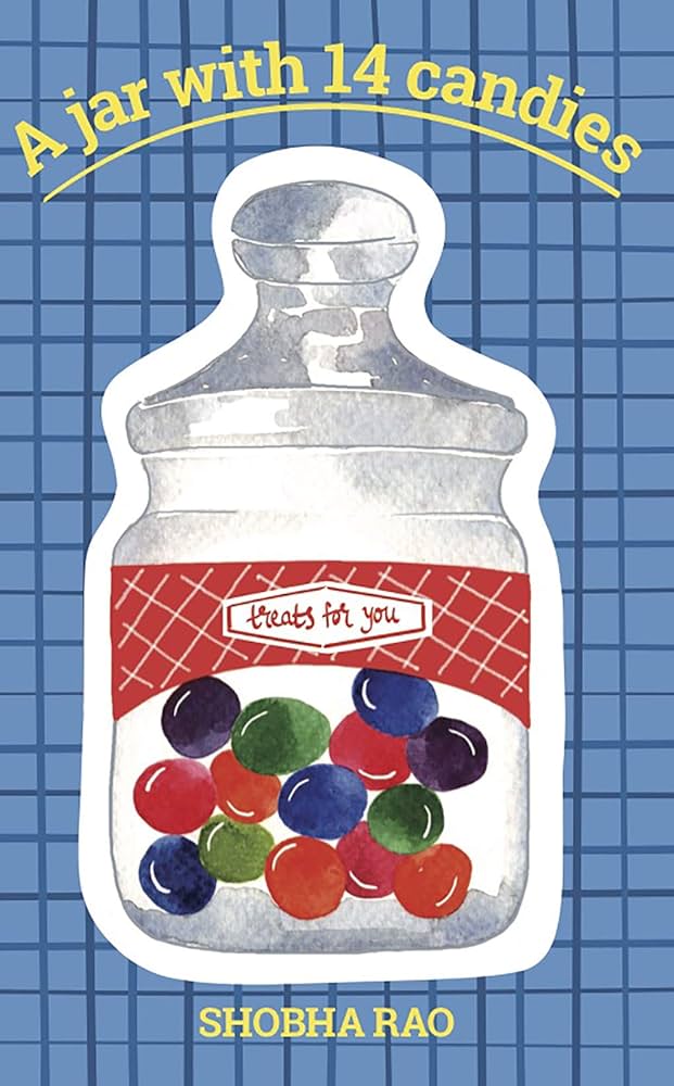 A jar with 14 candies