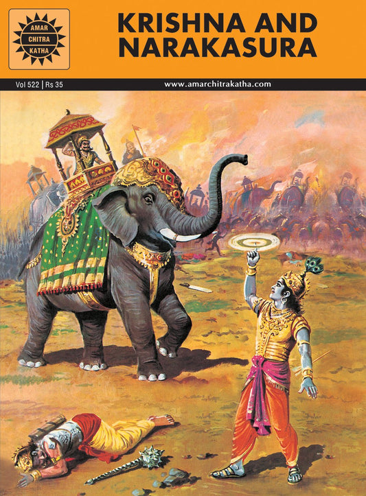 AMAR CHITRA KATHA: Krishna and Narakasura